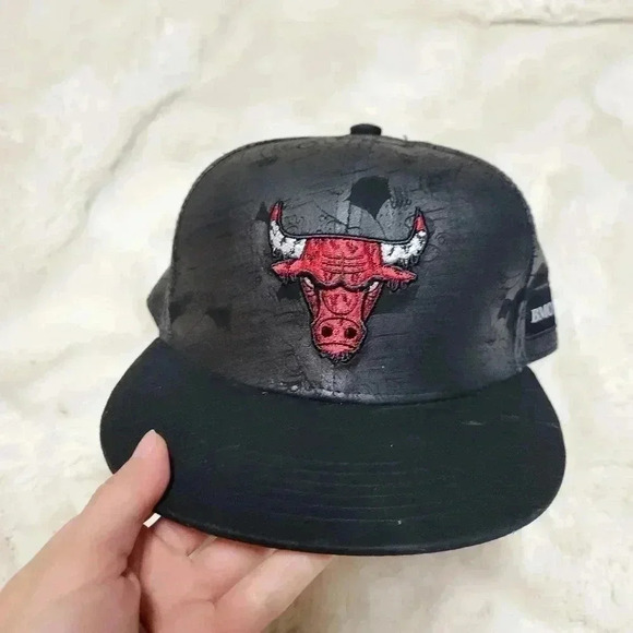 SIGNED Chicago Bulls NBA Hat Artist Series Lauren Asta Cap Hat 18-19 Mel… - Picture 3 of 7